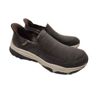 Skechers Swift Fit Izaiah Hands‑Free Slip‑On Shoes Men’s 12 Brown